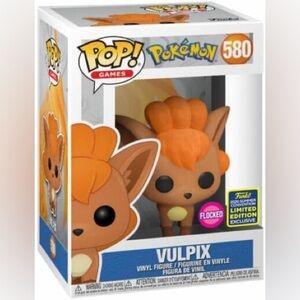 Funko Pop! Games Pokémon Vulpix Flocked #580 SDCC Exclusive Vinyl Figure